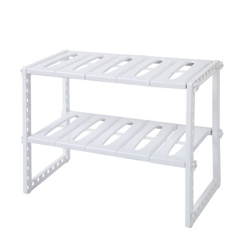 2-Tier Sink Rack Under Cabinet Organizer Storage Expandable Kitchen Shelf Holder 2-Tier Sink Rack Under Cabinet Organizer Storage Expandable Kitchen Shelf Holder