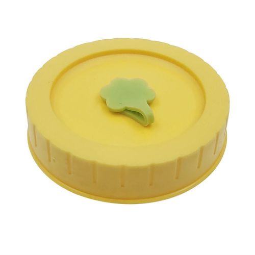 1pc Cute Universal Mason Jar Lids With Straw Hole; 70mm/2.76in Diameter Storage Wide Mouth Leak Proof; Kitchen Supplies
