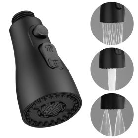Universal Pressure Tap Nozzle 360 Kitchen Sink Water Spray Faucet (Color: black)
