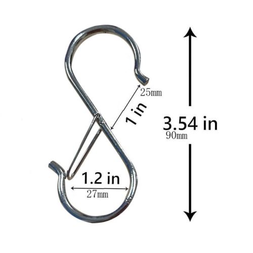 Hanging Heavy Duty S Hooks Safety Buckle Design Bathroom Cupboard Clothing Towel Hanger Hook Kitchen Cups Spatula Opener Scissor