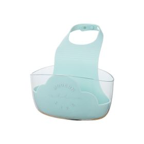 Cloud Sink Drain Basket Household Kitchen Faucet Rack Washing Dish Rag Sponge Storage Hanging Bag (select: FV05-light blue)