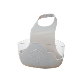 Cloud Sink Drain Basket Household Kitchen Faucet Rack Washing Dish Rag Sponge Storage Hanging Bag (select: FV05-Gray)