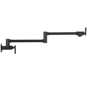 Wall Mount Kitchen Stove Faucet (Color: black, Type: Kitchen Faucet)