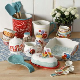 Ceramic Baking Set, 16-Pieces/25-Piece (Color: a, size: 25-Piece)
