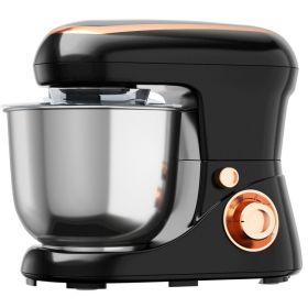 Stand Kitchen Food Mixer 5.3 Qt 6 Speed With Dough Hook Beater (Color: black, Type: Stand Mixer)